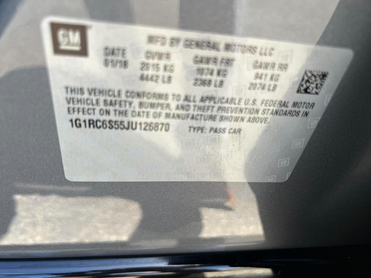 2018 DARK GRAY /BLACK Chevrolet Volt (1G1RC6S55JU) , located at 744 E Miner Ave, Stockton, CA, 95202, (209) 944-5770, 37.956863, -121.282082 - PLUS TAXES AND FEES - Photo#14